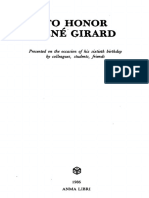 To Honor René Girard