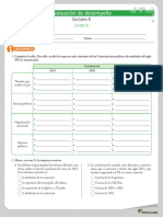 Sociales 8 Evaluacion de Desempeño 8