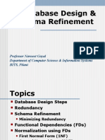 Database Design & Schema Refinement