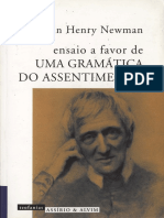 Ensaio a Favor de Uma Gramática Do Assentimento John Henry Newman