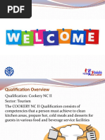 Cookery NC II Orientation