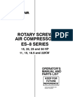 ROTARY SCREW AIR COMPRESSOR OPERATOR'S MANUAL