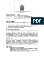 Programa Ing. Procesos - Ii - 2021-1