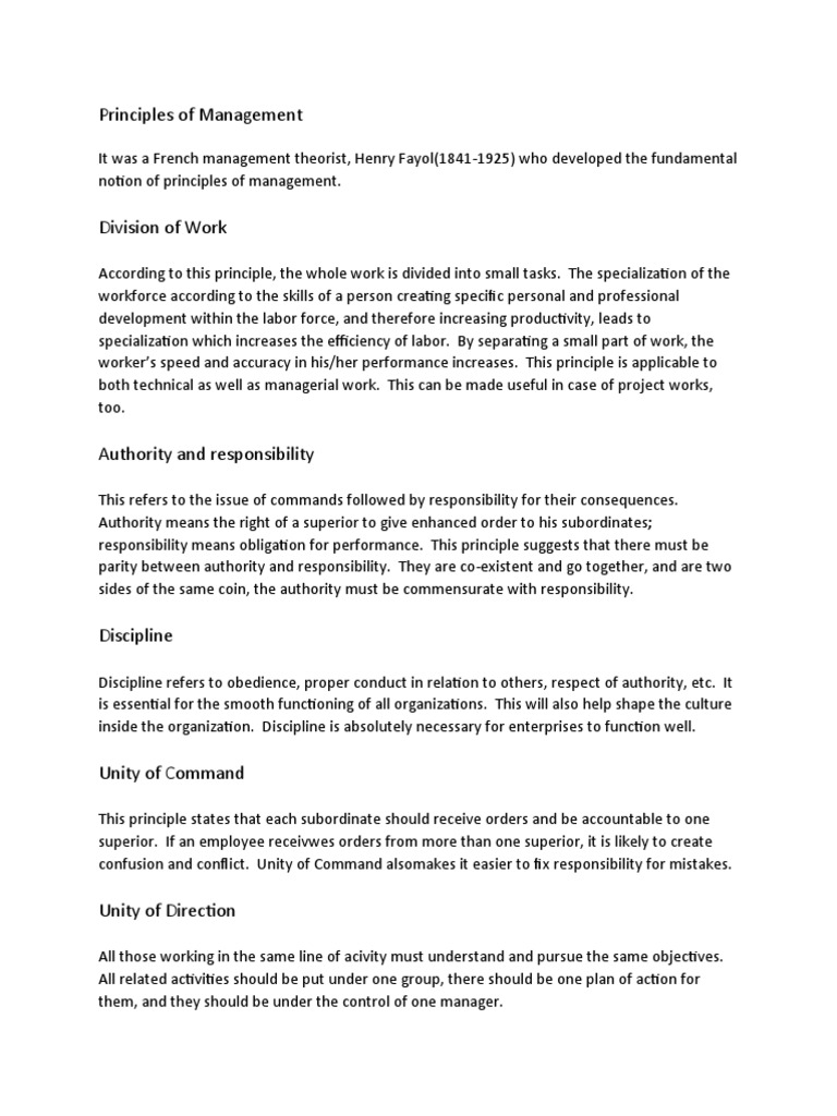 Principles of Management | PDF | Employment | Hierarchy