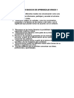 Derechos Basicos de Aprendizaje Grado 1