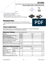 Features: Surface Mount Glass Passivated Single Phase Bridge Rectifier Reverse Voltage 1400V Ountput Current 2.0A