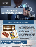 Historical Early Calculating Devices | PDF | Mathematics