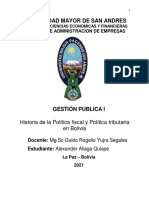 ALEXANDER ALIAGA QUISPE-Historia de La Política Fiscal y Política Tributaria en Bolivia