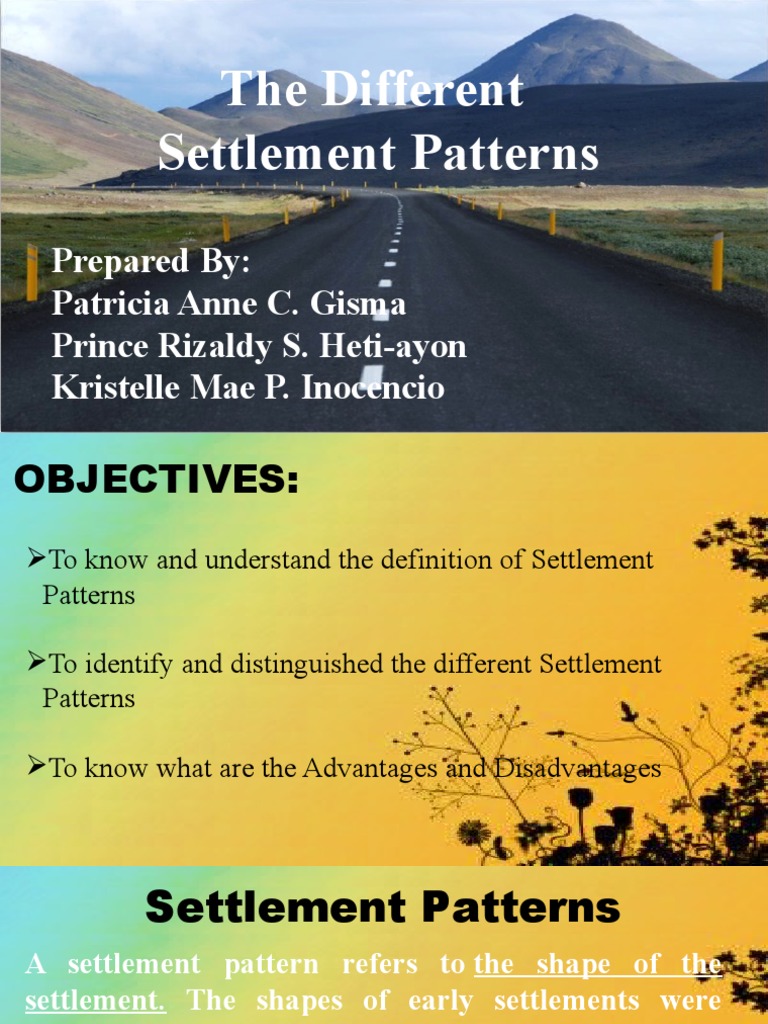 Different Settlement Patterns Pdf Land Management Natural Environment