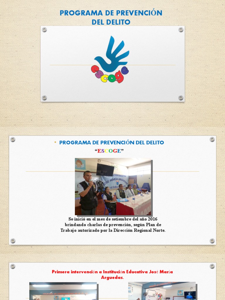Programa de Prevención del Delito Escolar | PDF | Comportamiento | Empatía