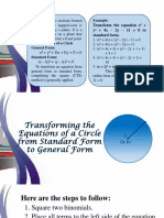 Chapter 1 - Lesson 2 - Transforming Equations From Standard Form To General Form