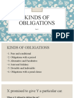 Kinds of Obligations