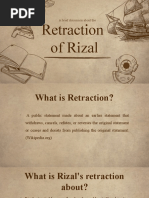 Retraction of Rizal: A Brief Discussion About The