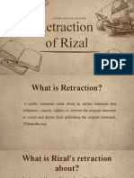 Retraction of Rizal: A Brief Discussion About The