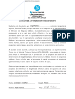 Carta de Autorización Seguro Médico. Agente de Seguros Carolina Torres