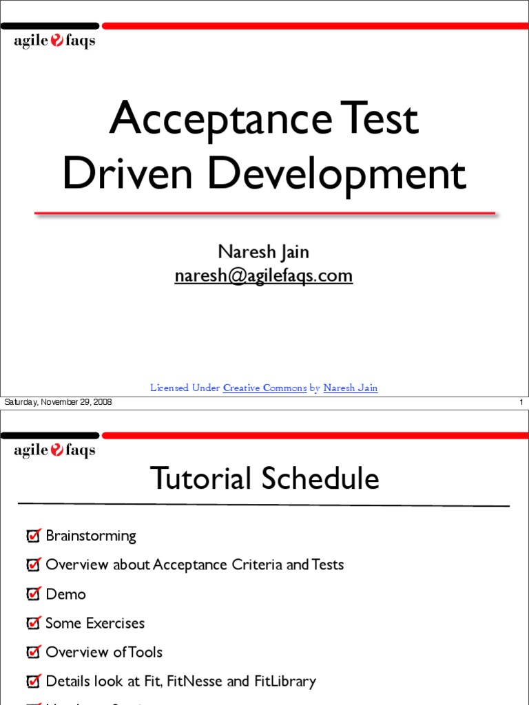 Acceptance Test Driven | PDF | Software Development | Software Engineering