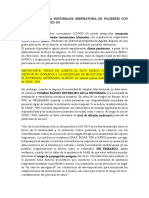 Indicaciones para Fisioterapia Respiratoria en Pacientes Con Infección Por Covid