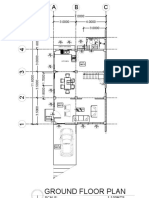 Ground Floor Plan: Scale: 1:100MTS