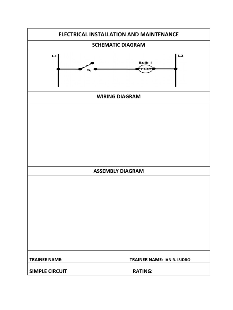 Electrical Installation Schematic Guide | PDF | Electrical Wiring ...