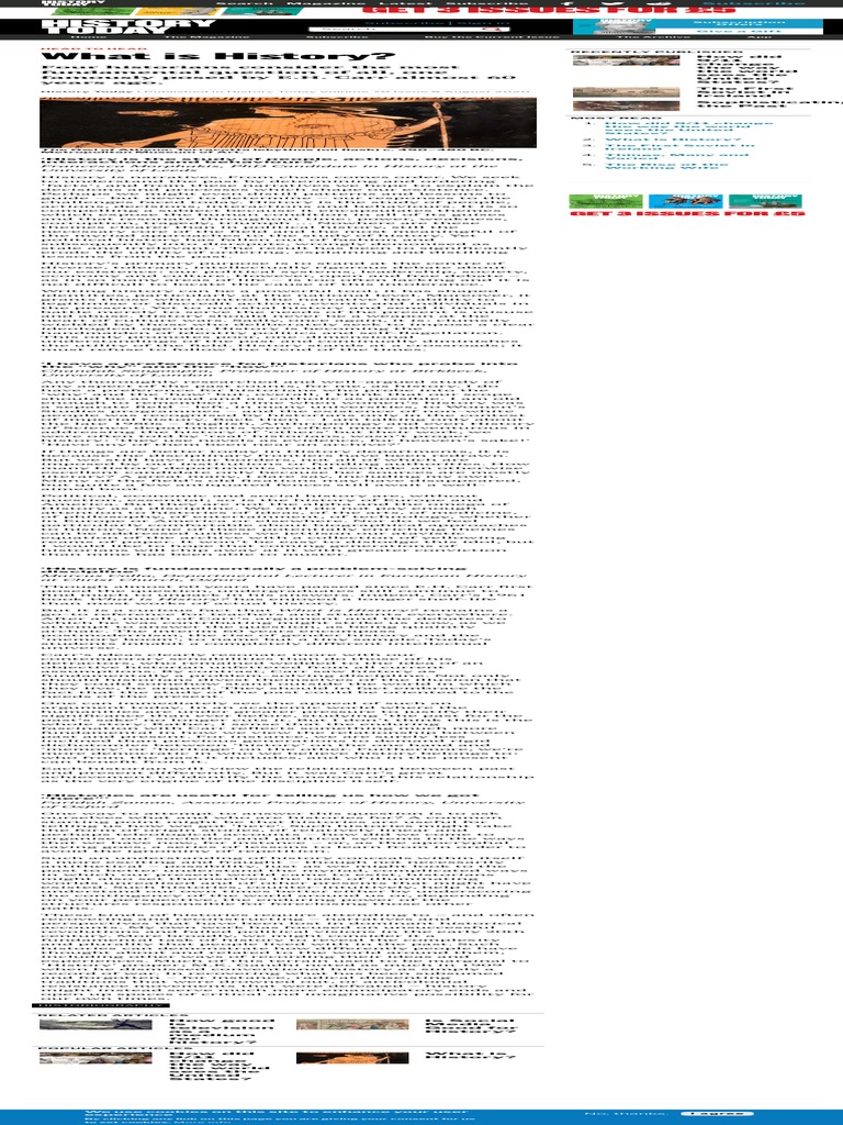 What Is History History Today | PDF | Http Cookie | Historian