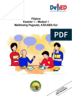 Edited Filipino 11 Kwarter 1 Module 1 Malikhaing Pagsulat Kakaiba Ka