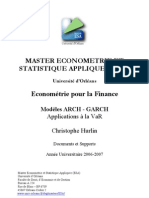 Econométrie Pour La Finance