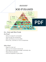 Food Pyramid: Go, Grow and Glow Foods