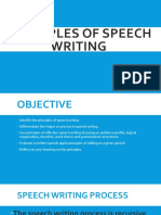 Principles of Speech Writing