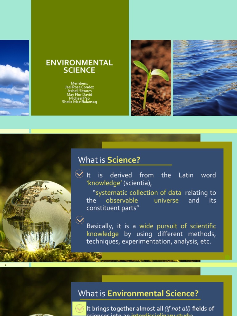 Understanding Environmental Science Basics | PDF | Science | Natural ...
