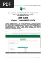 SEC-ESPARC Registration User Guide | PDF | Verification And Validation ...
