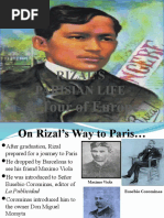 Rizal's Parisian Life