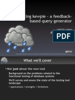 Introducing Kewpie - A Feedback-Based Query Generation and Testing Framework