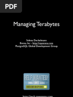 Maintaining Terabytes: 10 Things To Watch Out For When PostgresSQL Bets Big