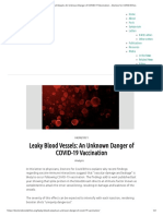 Leaky Blood Vessels - An Unknown Danger of COVID-19 Vaccination - Doctors For COVID Ethics