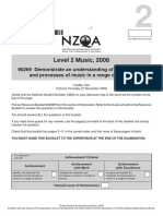 Level 2 Music, 2008: 90269 Demonstrate An Understanding of The Materials and Processes of Music in A Range of Scores