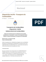 Disposición 144 - 98 - Transporte de Combustibles - Argentina Ambiental