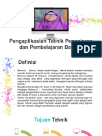 Teknik PdP Bahasa Melayu