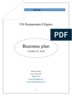 Business Plan: UN Restaurante Filipino