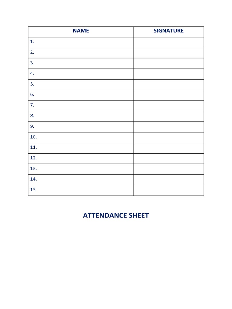 Canteen Attendance PDF