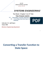 "Control Systems Engineering": Text Book: Chapter 3 (NN 6 Ed)