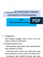 Pedoman Pengisian Format Diagnosis Keperawatan
