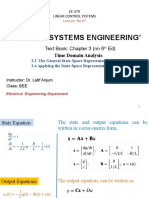 "Control Systems Engineering": Text Book: Chapter 3 (NN 6 Ed)