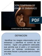 Deteccion Temprana de Alteraciones de Embarazo - Yoiner Motta Bermudez