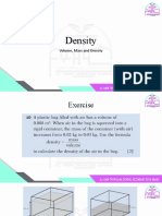 Density: Volume, Mass and Density