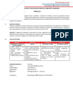 Metrado Estructura - MODULO I Sesión 01