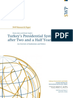 Turkey's Presidential System After Two and A Half Years: SWP Research Paper