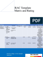 HIRAC Template Risk Matrix and Rating