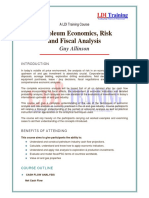 Petroleum Economics, Risk and Fiscal Analysis: Guy Allinson