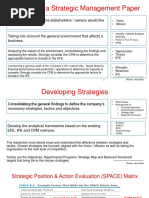 Part 3 - Strategy Matrices & Closing