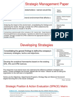 Developing a Strategic Management Paper